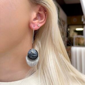 Boucles d'oreilles ELISA noir