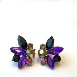 Boucles d'oreilles SANTA violet