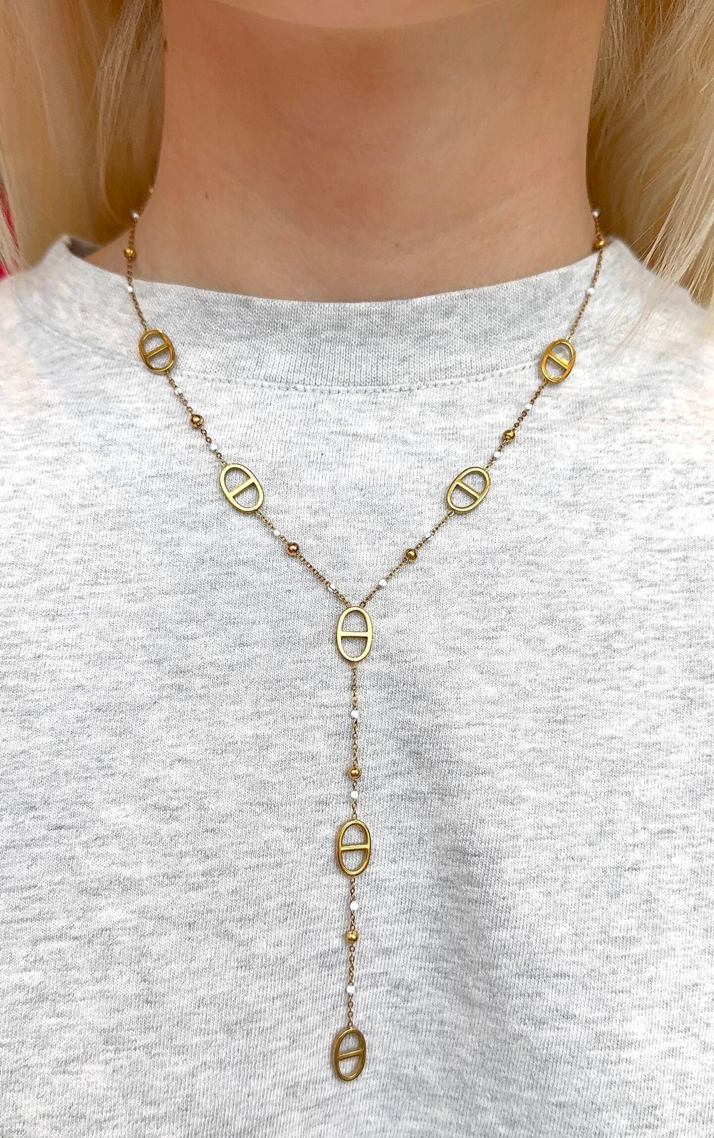 Sautoir PETIYE blanc