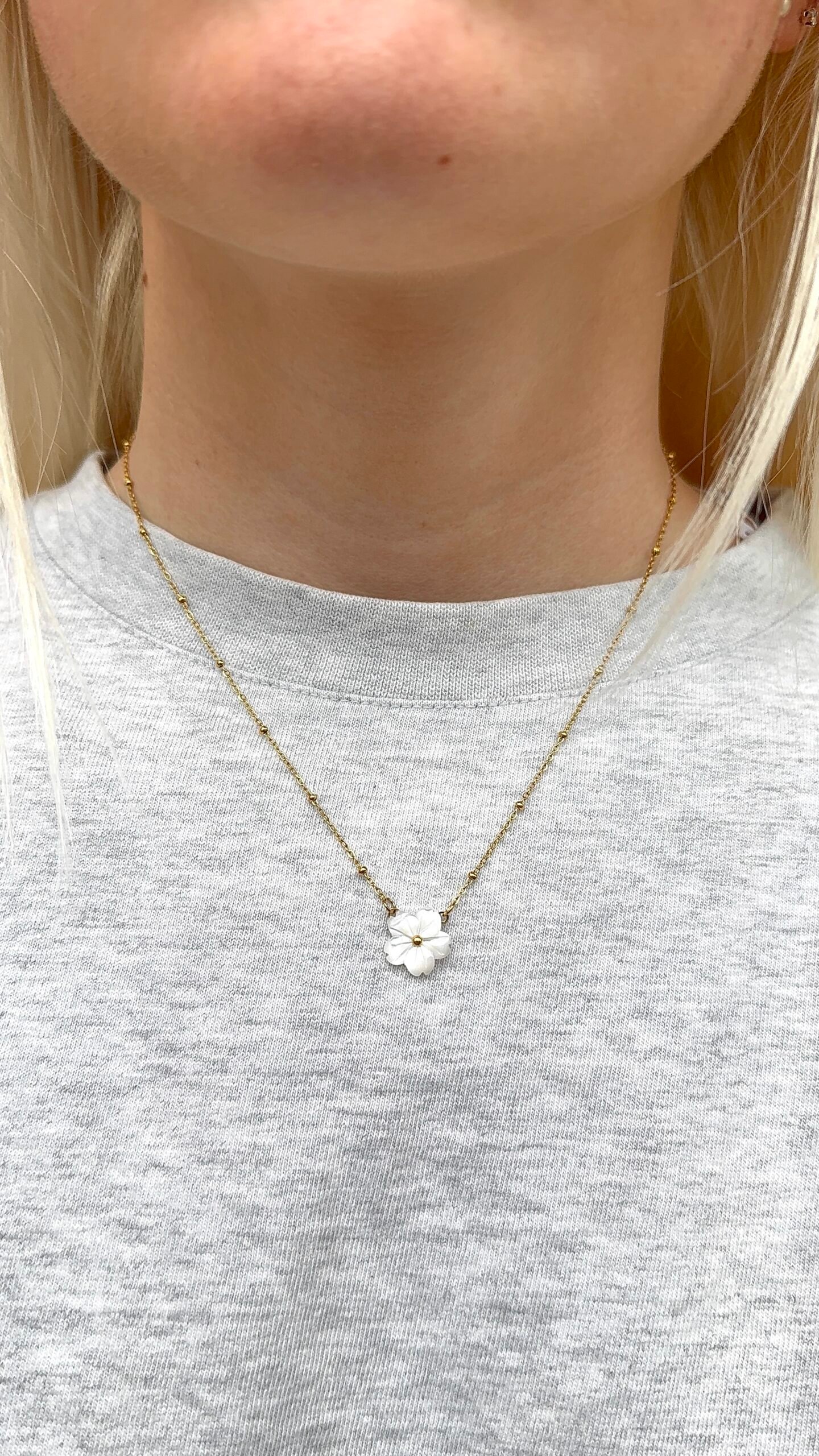 Collier KATE blanc