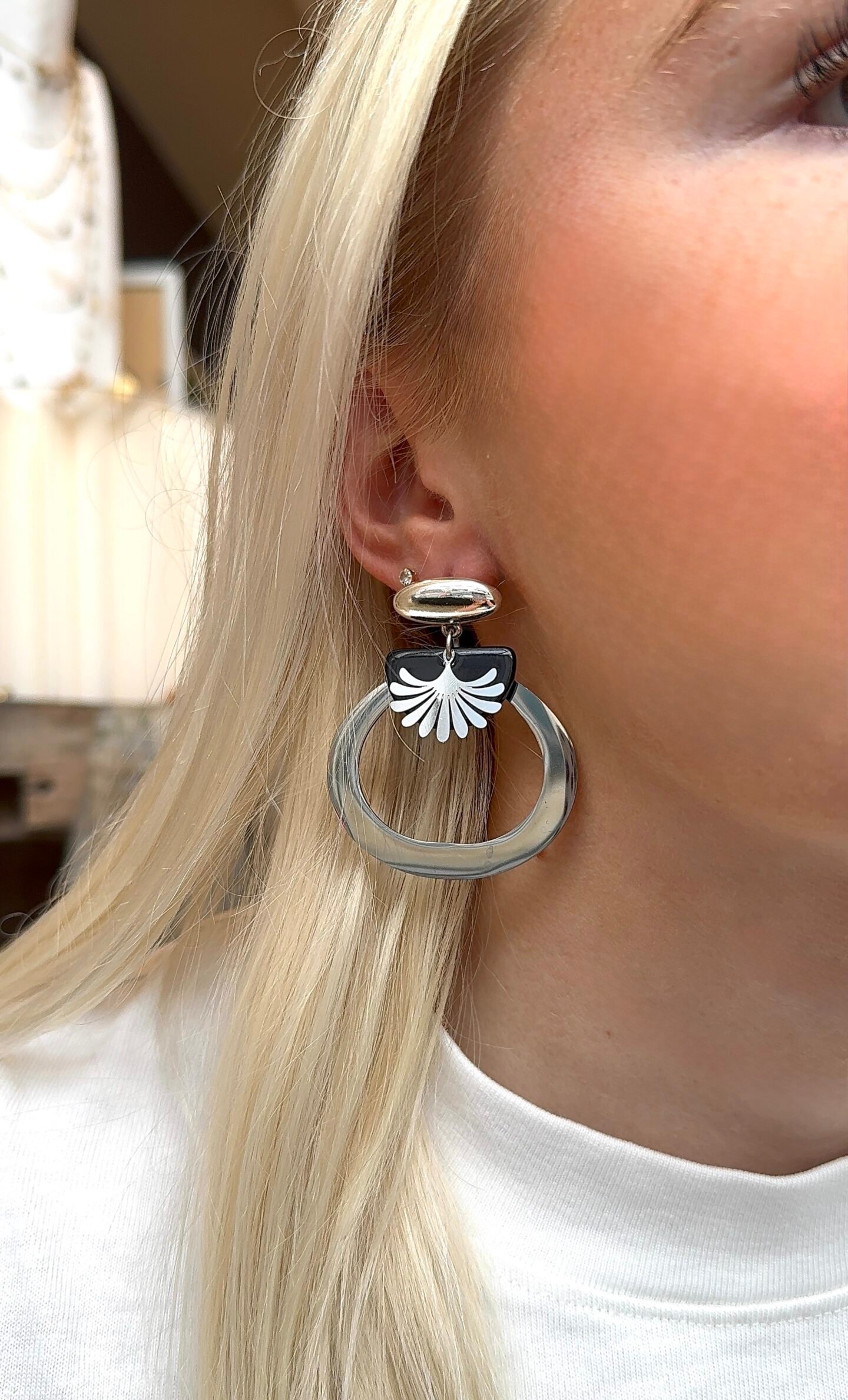Boucles d'oreilles MAEVE noir