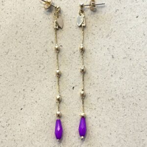 Boucles d'oreilles ANALEÏ violet