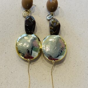 Boucles d'oreilles HILDA marron