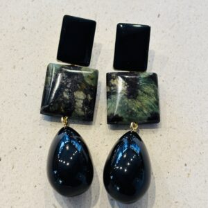 Boucles d'oreilles ADELAÏDE noir