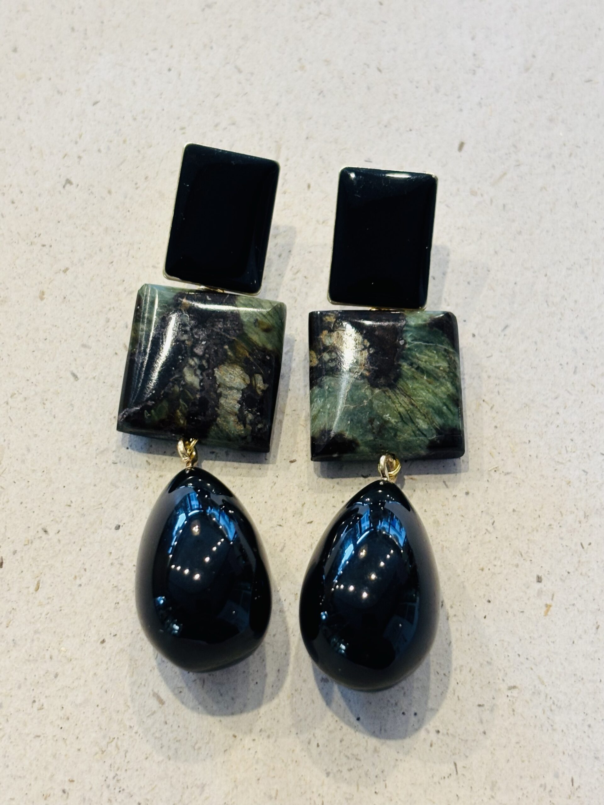 Boucles d'oreilles ADELAÏDE noir