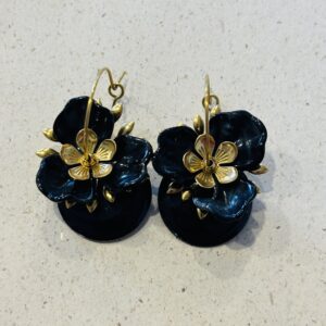 Boucles d'oreilles OPHELIE noir