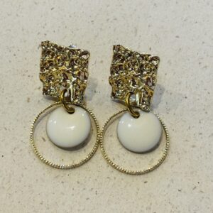 Boucles d'oreilles ALIZE blanc