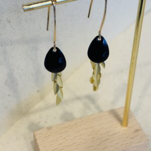 Boucles d'oreilles SOLANGE noir