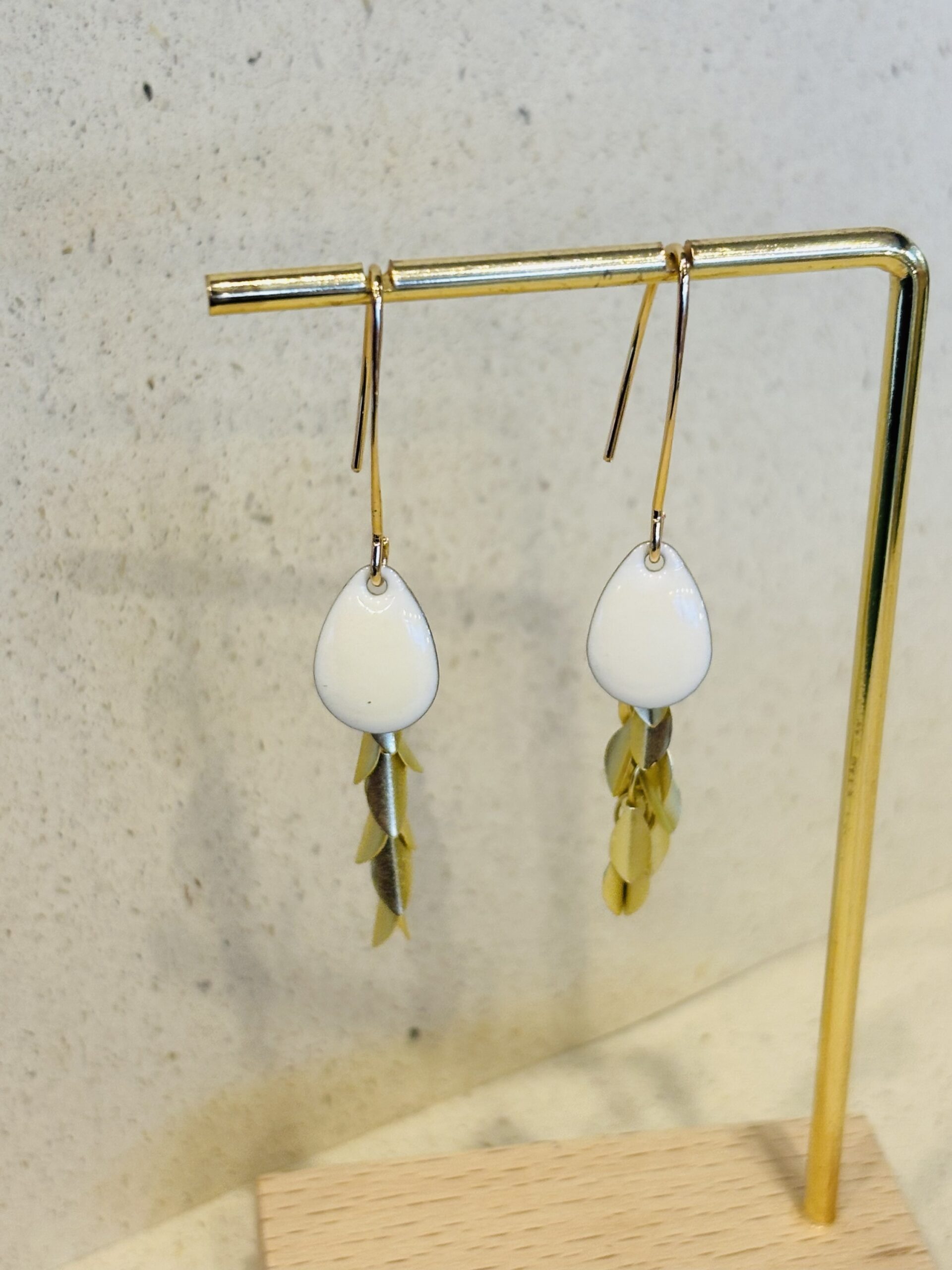 Boucles d'oreilles SOLANGE blanc