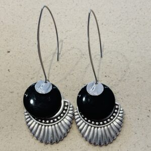 Boucles d'oreilles ELISA noir