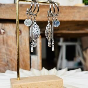 Boucles d'oreilles FISH argenté
