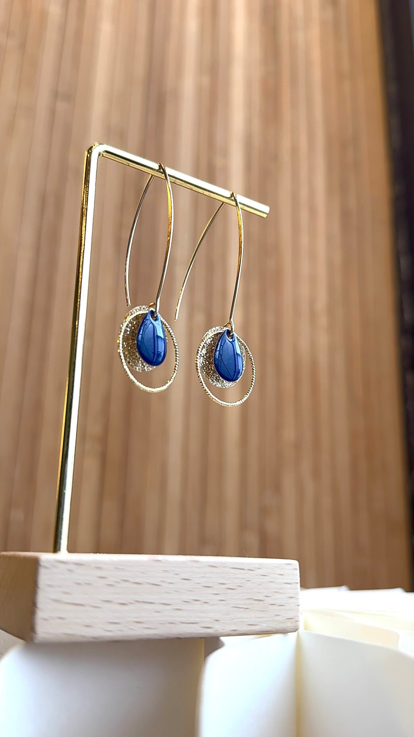 Boucles d'oreilles JOHANE bleu – Image 2