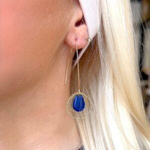 Boucles d'oreilles JOHANE bleu