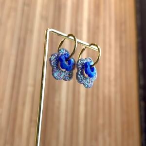 Boucles d'oreilles BALA bleu multicolore