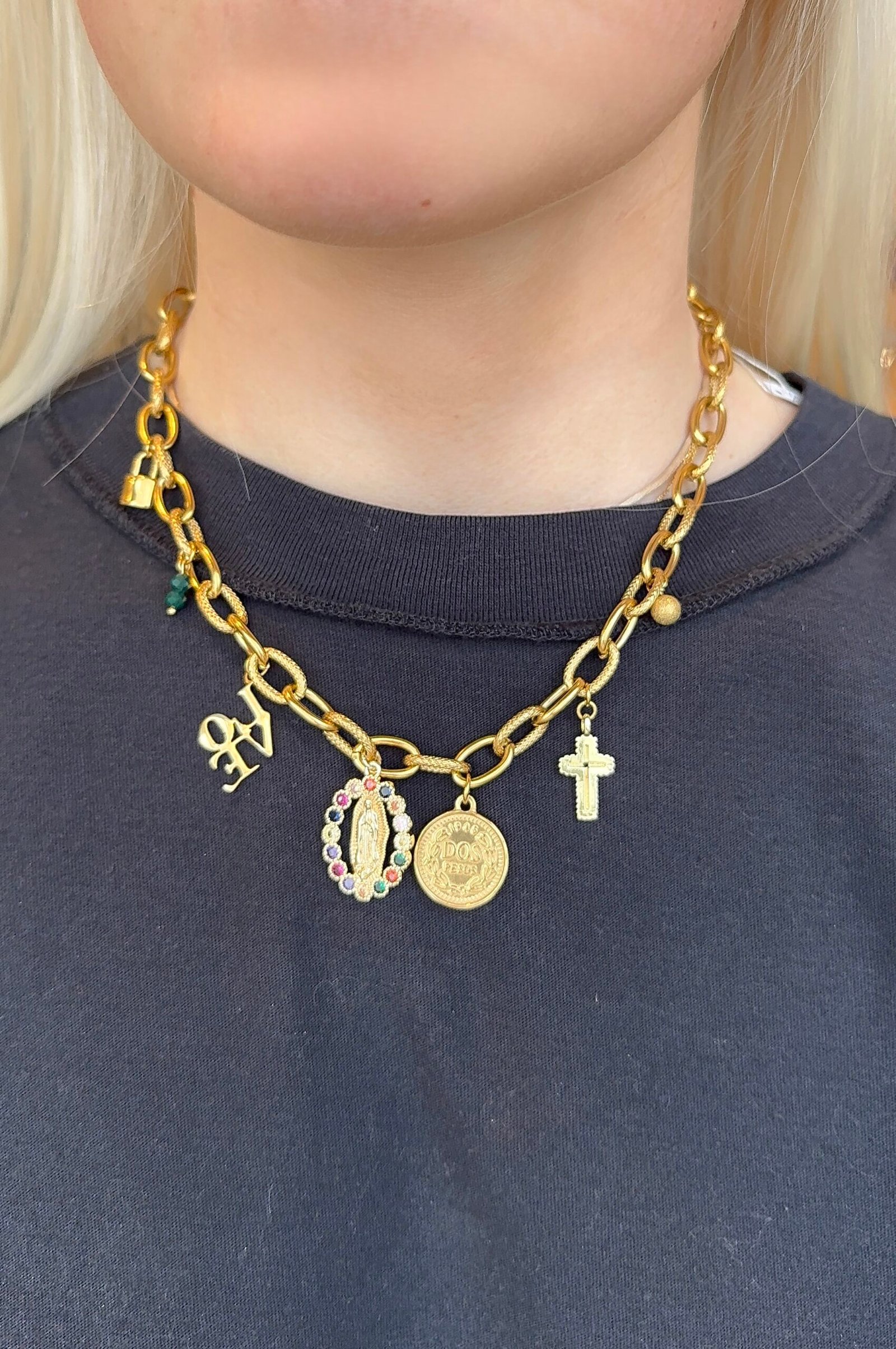 Collier MAYA vert multicolore – Image 2