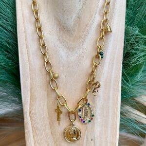 Collier MAYA vert multicolore