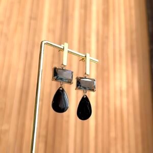 Boucles d'oreilles MINA noir
