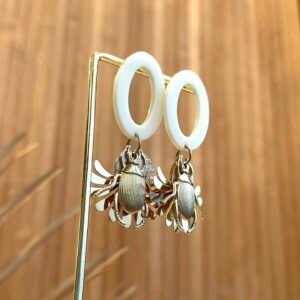 Boucles d'oreilles PINNA crème