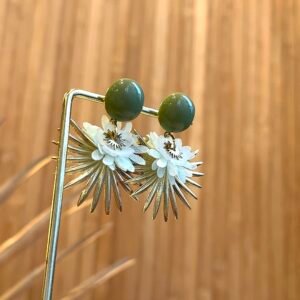 Boucles d'oreilles VAIANA vert d'eau