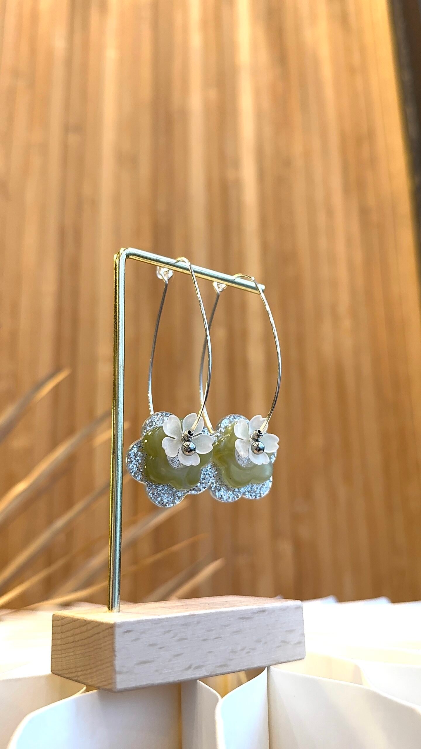 Boucles d'oreilles HANNA vert