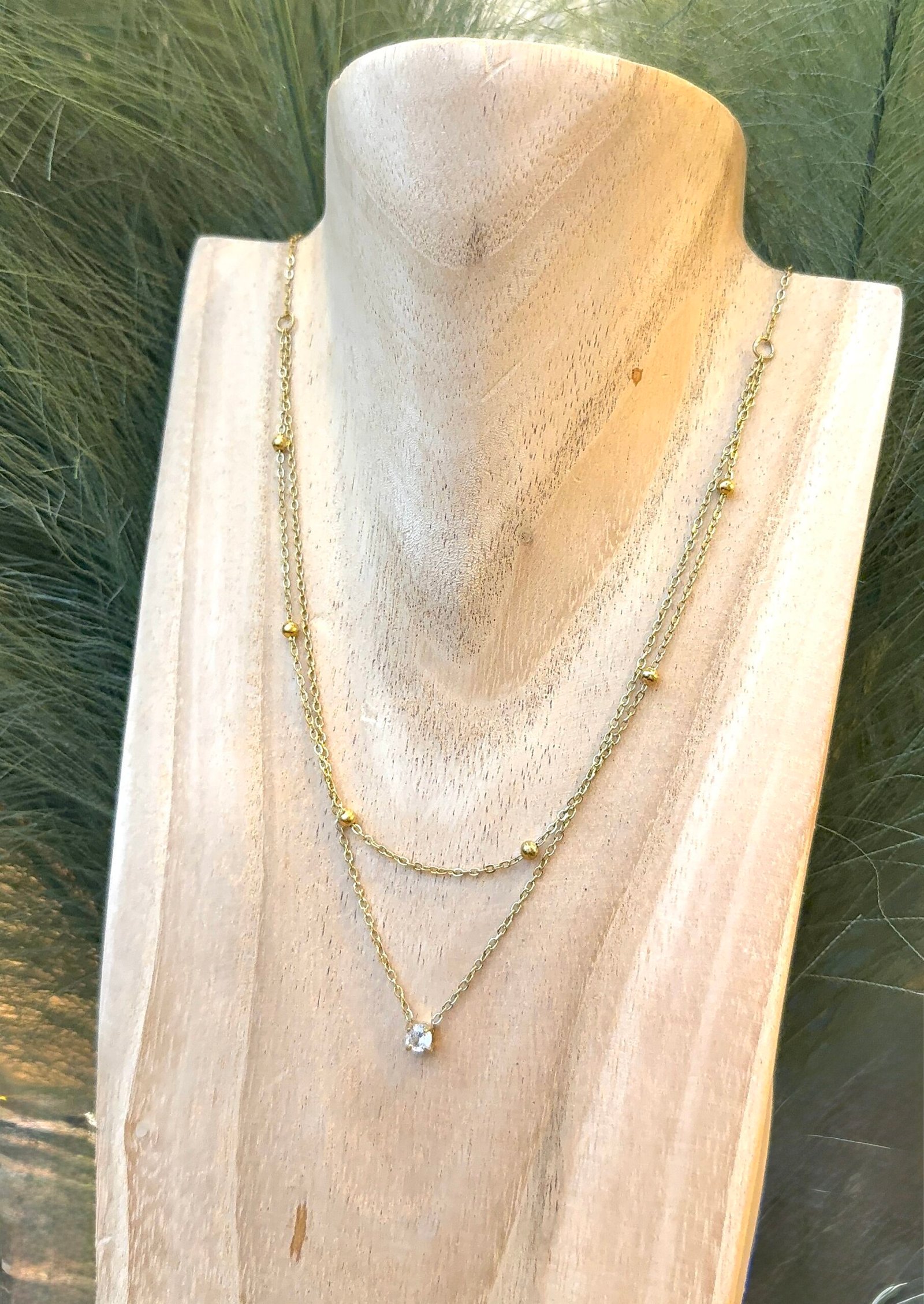 Collier AZURA doré – Image 2