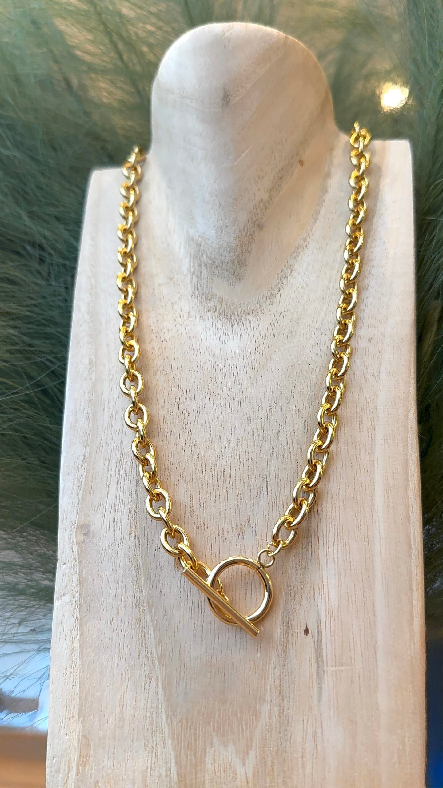 Collier AZIA doré – Image 2