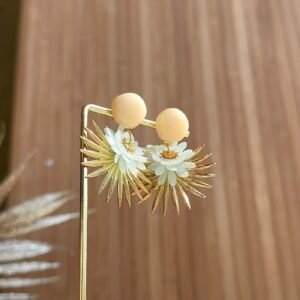 Boucles d'oreilles VAIANA vert d'eau