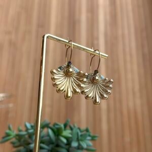 Boucles d'oreilles COLINE bleu vert