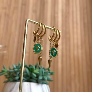 Boucles d'oreilles ELO vert