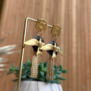 Boucles d'oreilles CHIC noir