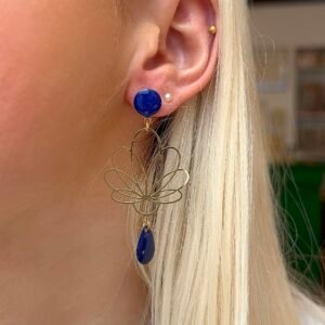 Boucles d'oreilles PAMELA bleu