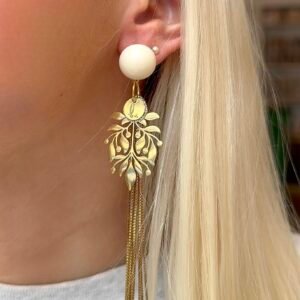 Boucles d'oreilles CHIARRA crème