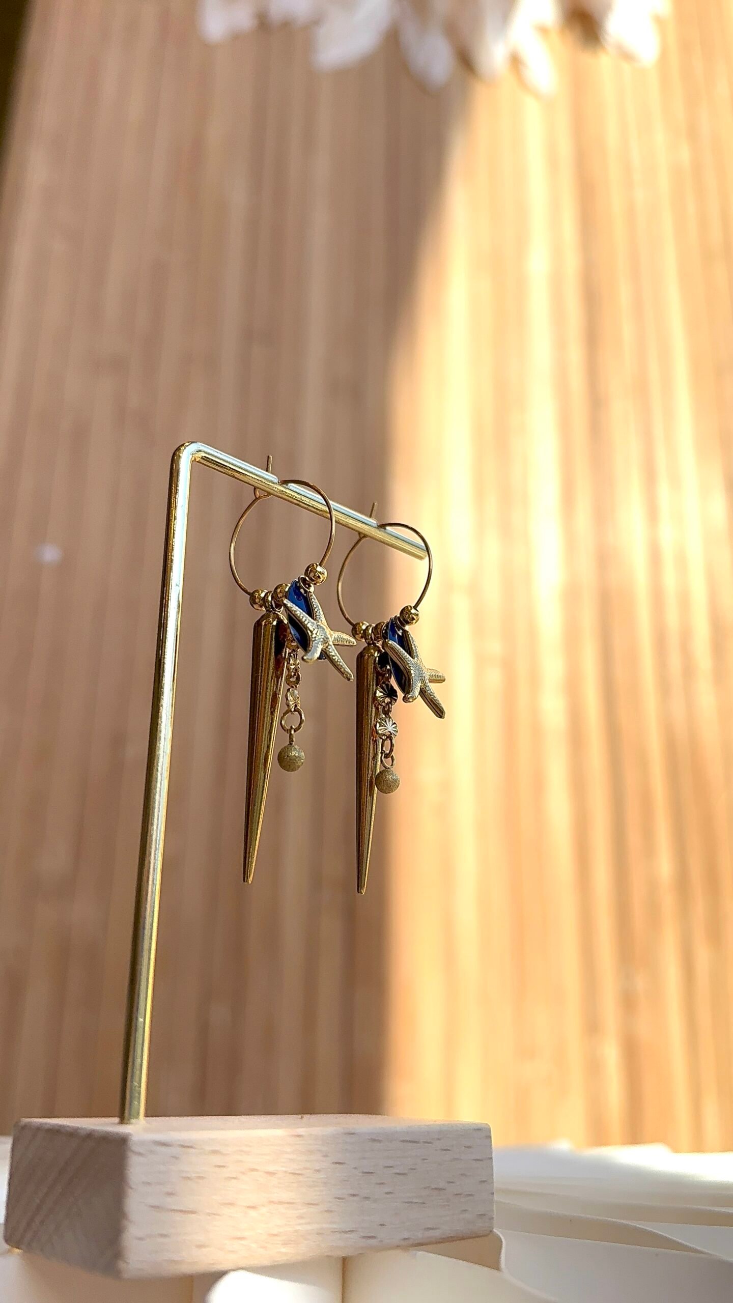 Boucles d'oreilles JENA bleu – Image 2