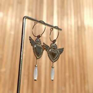 Boucles d'oreilles CHARLIZE blanc