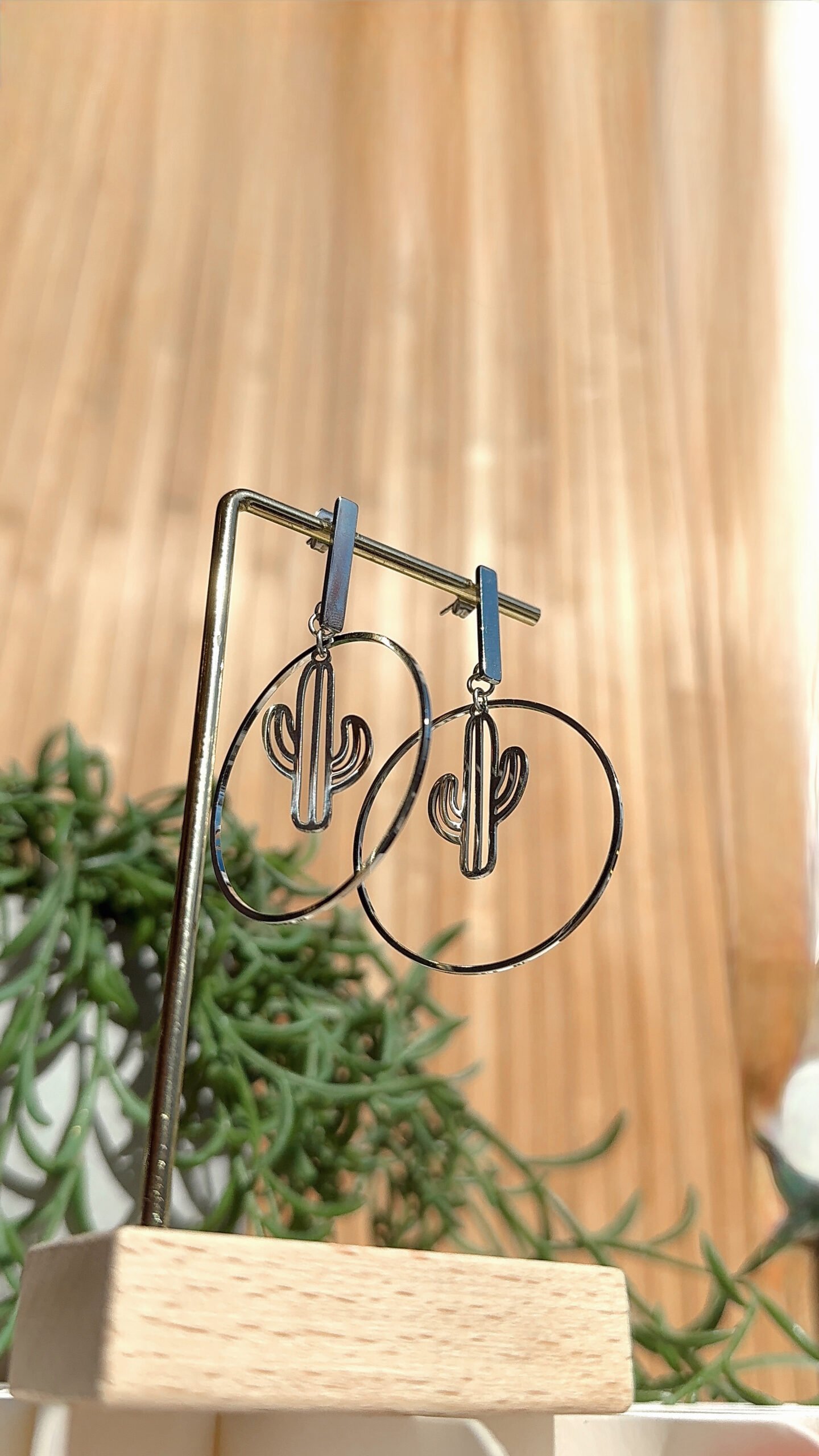 Boucles d'oreilles NENU argenté