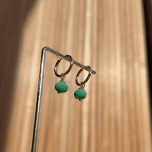 Boucles d'oreilles COLETTE vert
