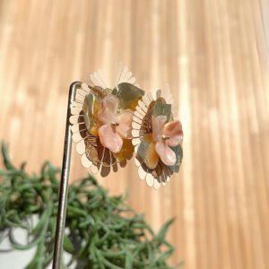 Boucles d'oreilles KARMA rose