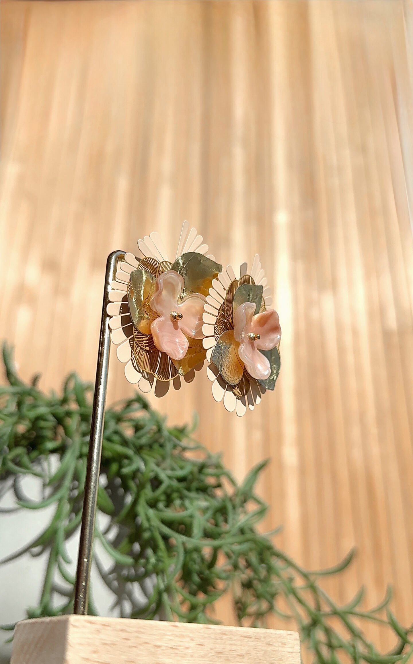 Boucles d'oreilles KARMA rose