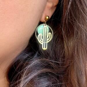 Boucles d'oreilles OUMA turquoise
