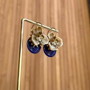 Boucles d'oreilles OPHELIE bleu