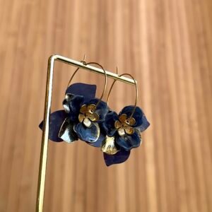 Boucles d'oreilles MAYDA bleu