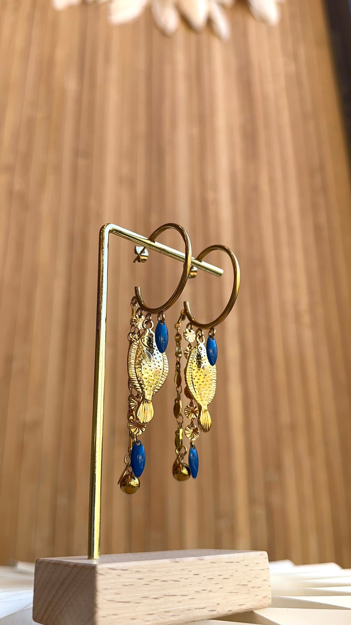 Boucles d'oreilles NOELINE bleu – Image 2