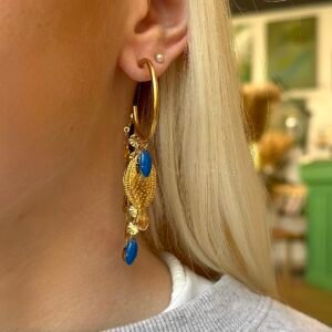 Boucles d'oreilles NOELINE bleu
