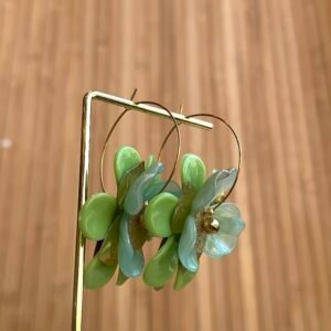 Boucles d'oreilles REGINA vert