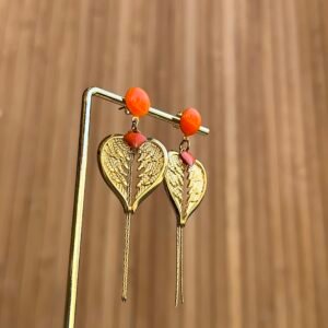 Boucles d'oreilles FLORENTINA orange