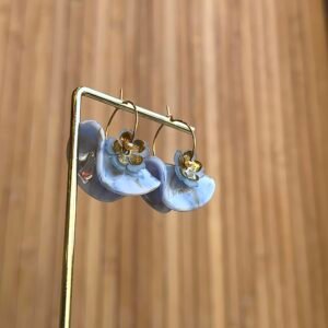 Boucles d'oreilles LILA bleu