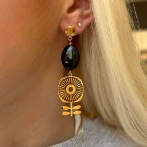 Boucles d'oreilles GABRIELLA noir