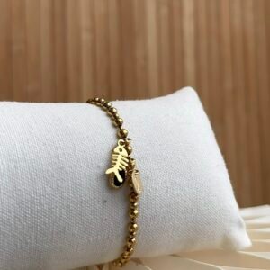 Bracelet LALOO doré, noir