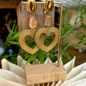 Boucles d'oreilles BOHEM saumon