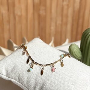 Bracelet TURTLE bleu, rose
